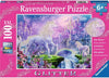 Unicorn Kingdom Glitter 100 Piece Puzzle by Ravensburger